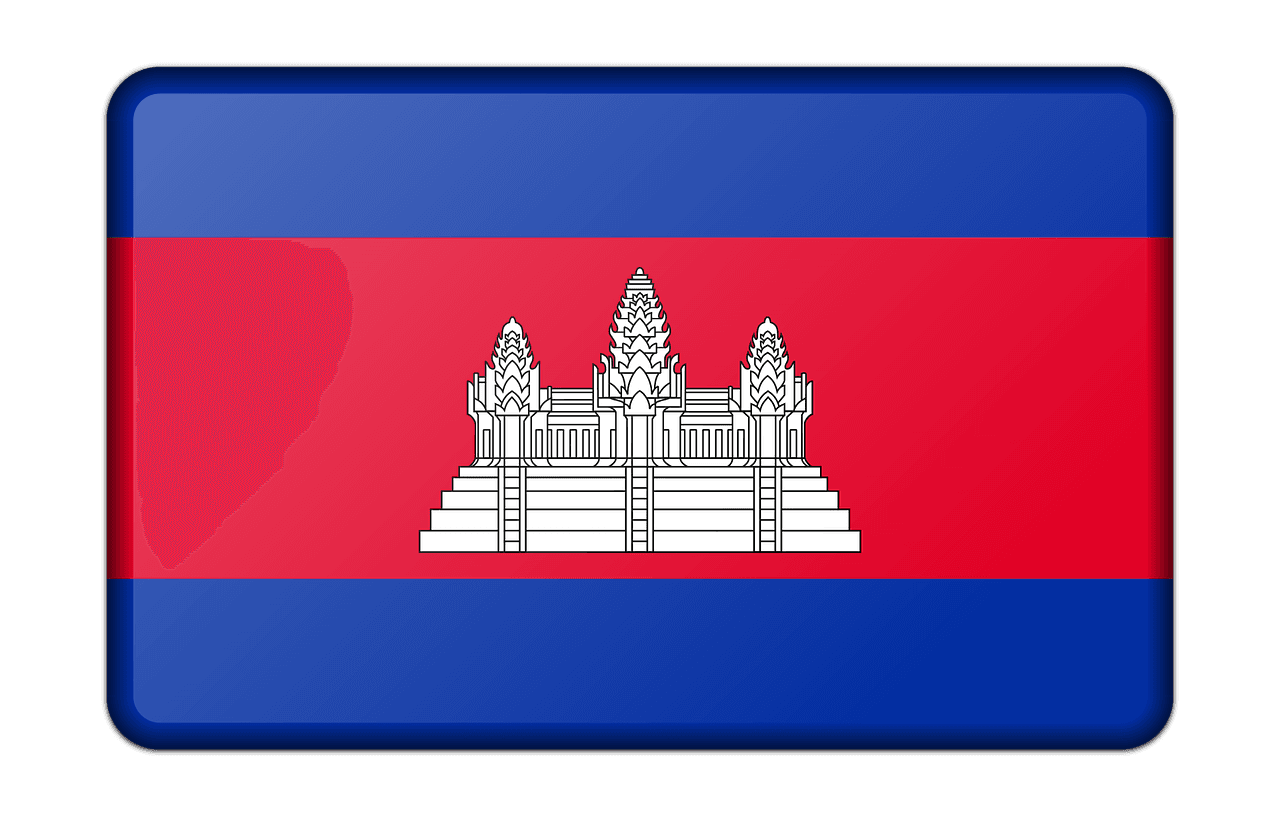 Which picture shows the Indonesian flag?